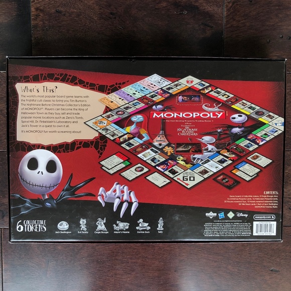 Disney Games Nightmare Before Christmas Monopoly Board Game Poshmark